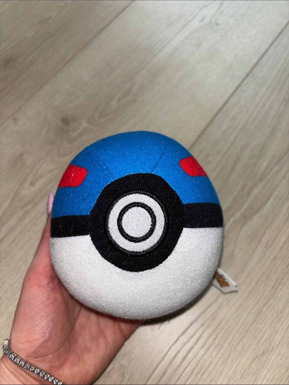 Pokemon Blue and White Poké Ball Plush
